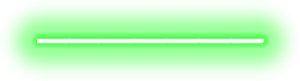 Green Neon Lineon White Background