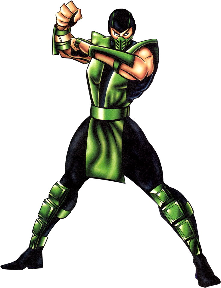 Green Ninja Character Pose