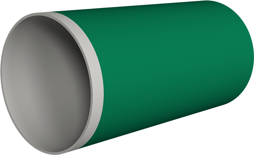 Green P V C Pipe3 D Render