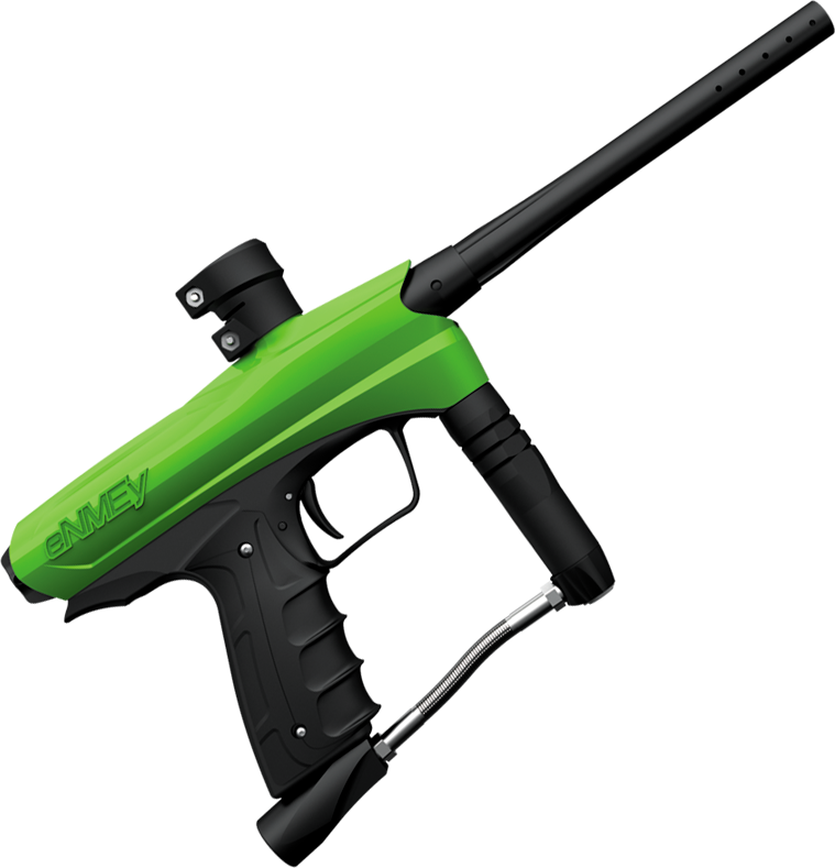 Green Paintball Marker Profile View