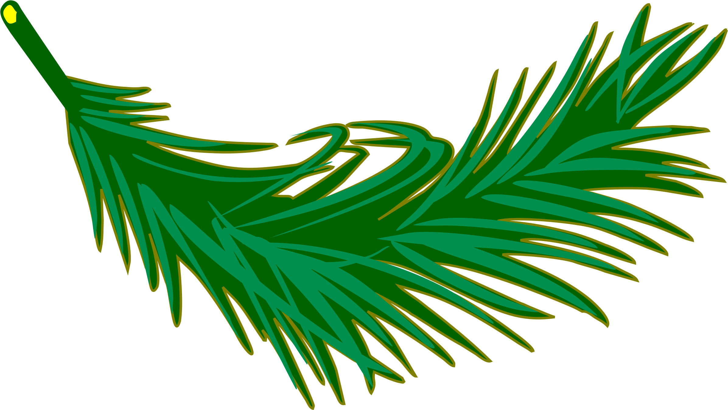 Green Palm Leaf Graphic