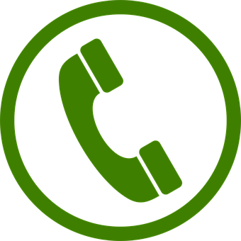 Green Phone Icon Circle