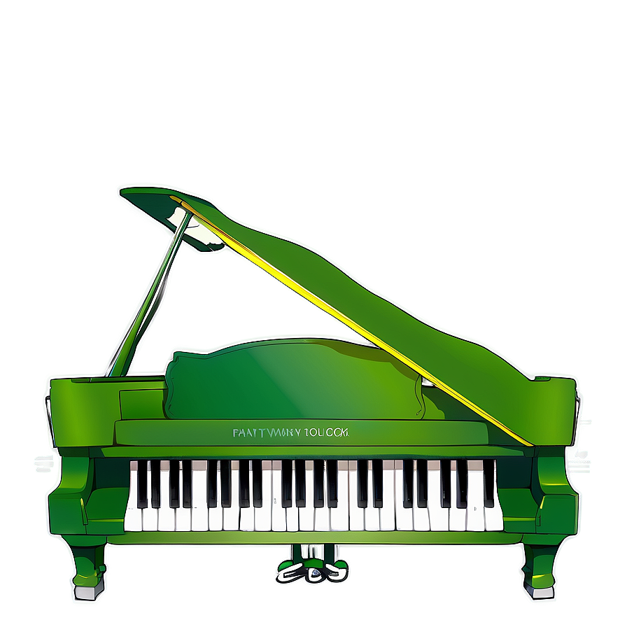 Green Piano Png Ano17