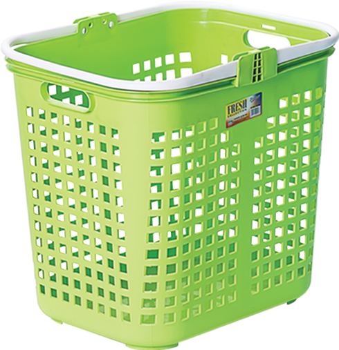 Green Plastic Laundry Basket