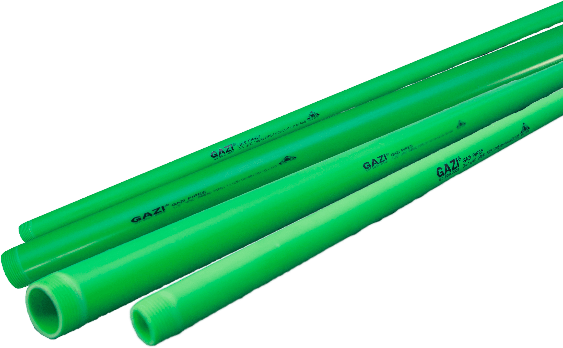 Green Plastic Pipes