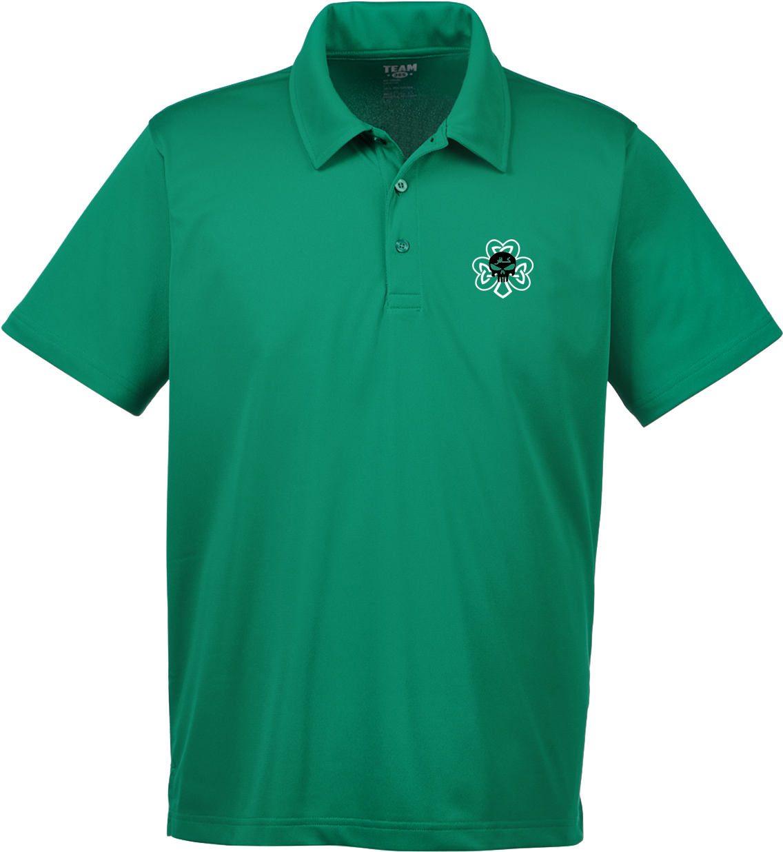 Green Polo Shirtwith Emblem