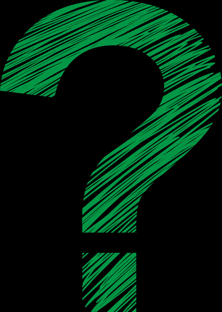 Green Question Mark Design