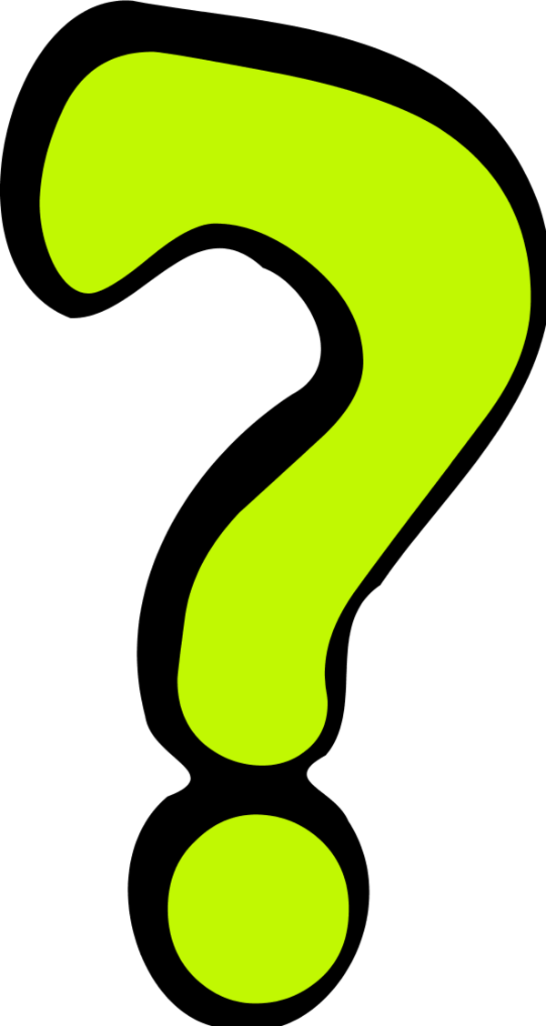 Green Question Mark Graphic