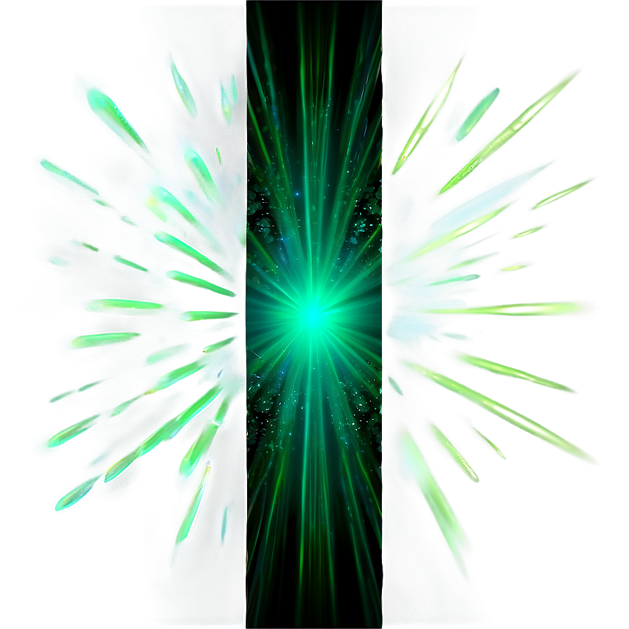 Green Radiance Effect Png 64