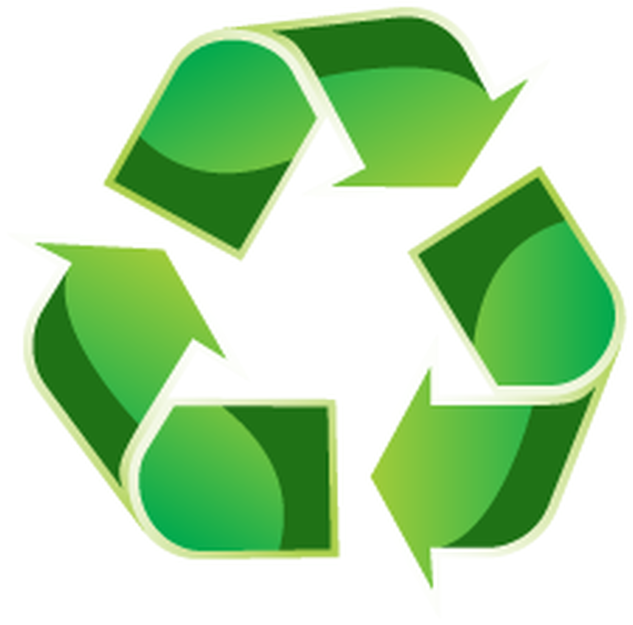 Green Recycle Symbol Graphic