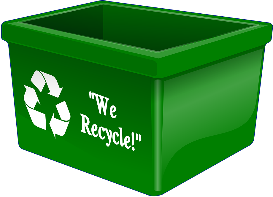 Green Recycling Bin Graphic