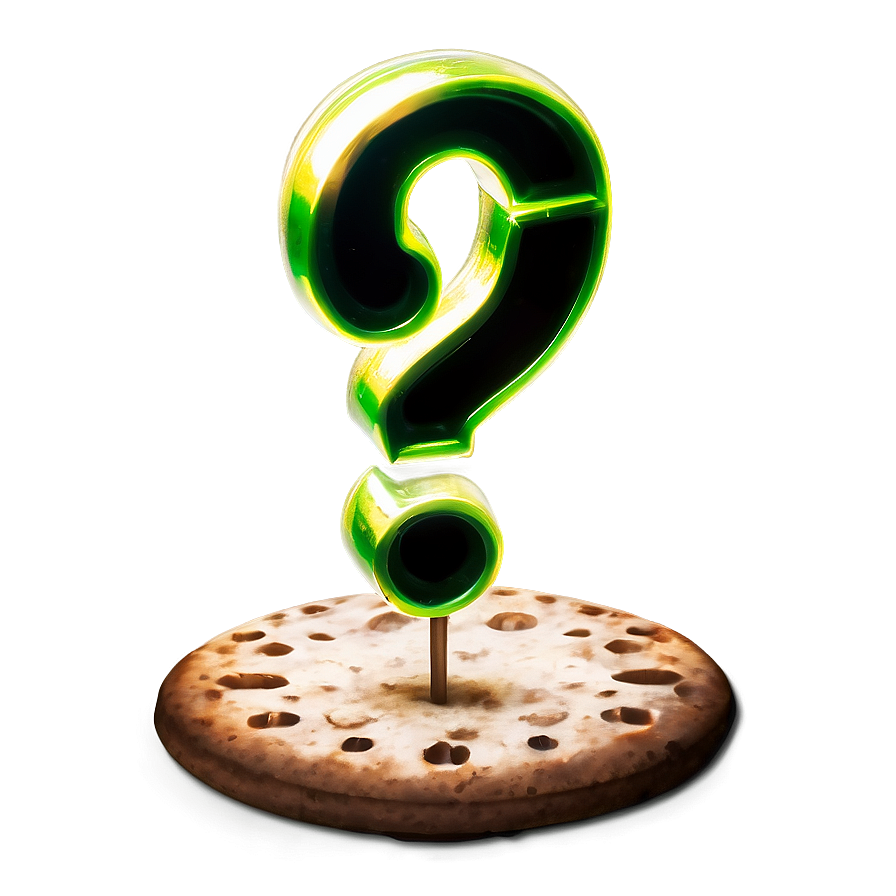 Green Riddler Question Mark Png Gmh