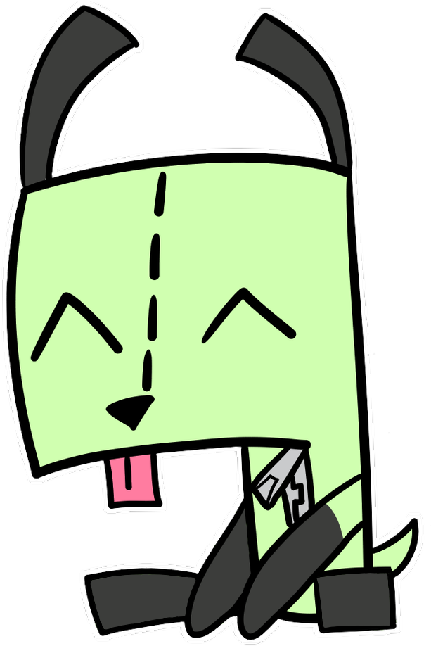 Green Robot Dog Cartoon