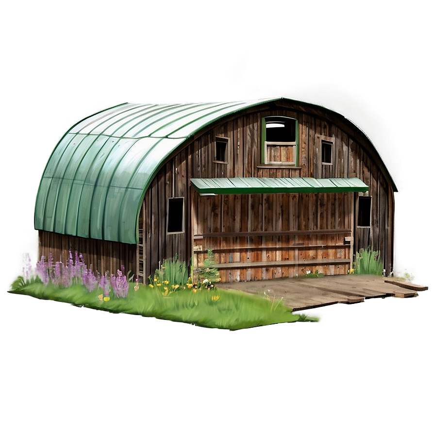 Green Roof Barn Png 06122024