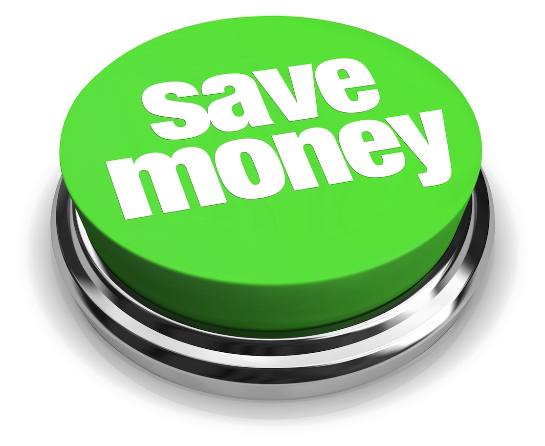Green Save Money Button