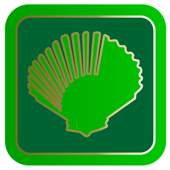 Green Shell Logo Icon