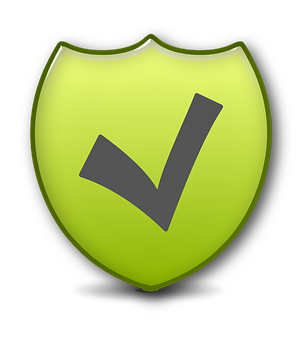 Green Shield Checkmark Icon