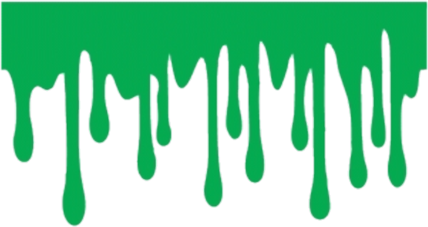 Green Slime Dripping Graphic