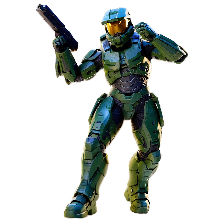 Green Spartan Master Chief Halo Png 06252024