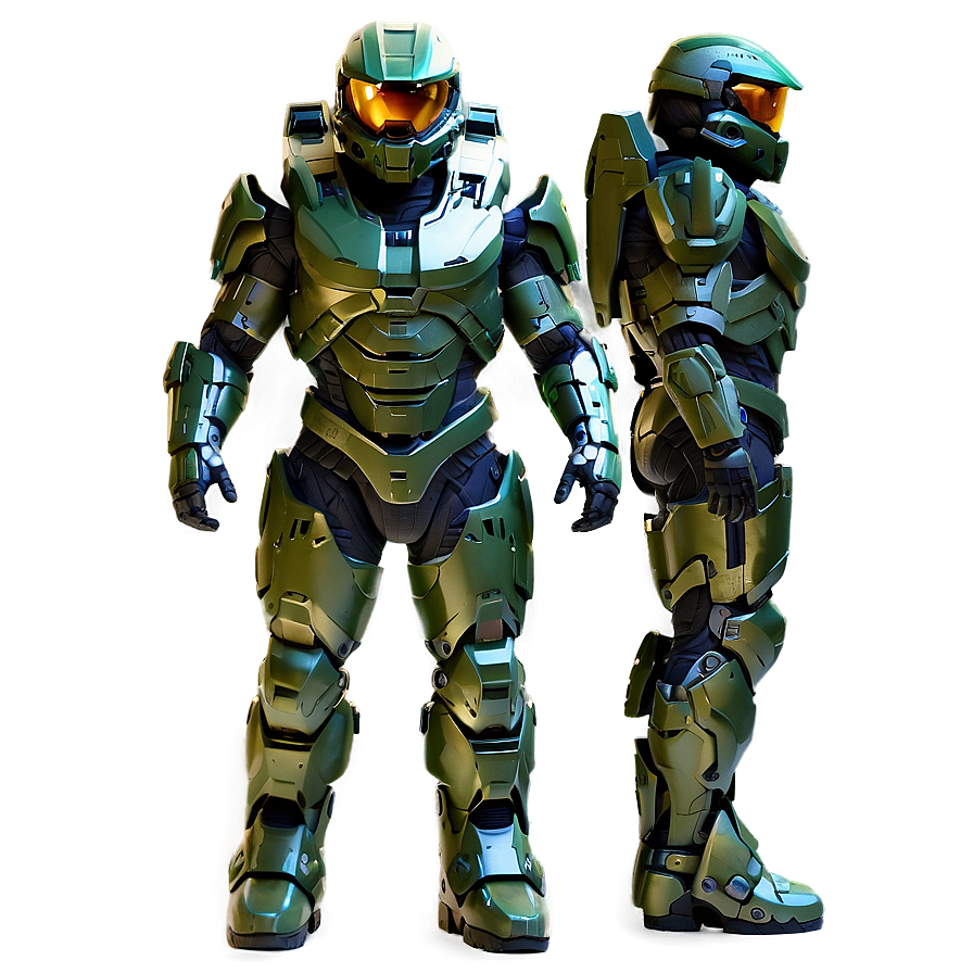 Green Spartan Master Chief Halo Png 06252024