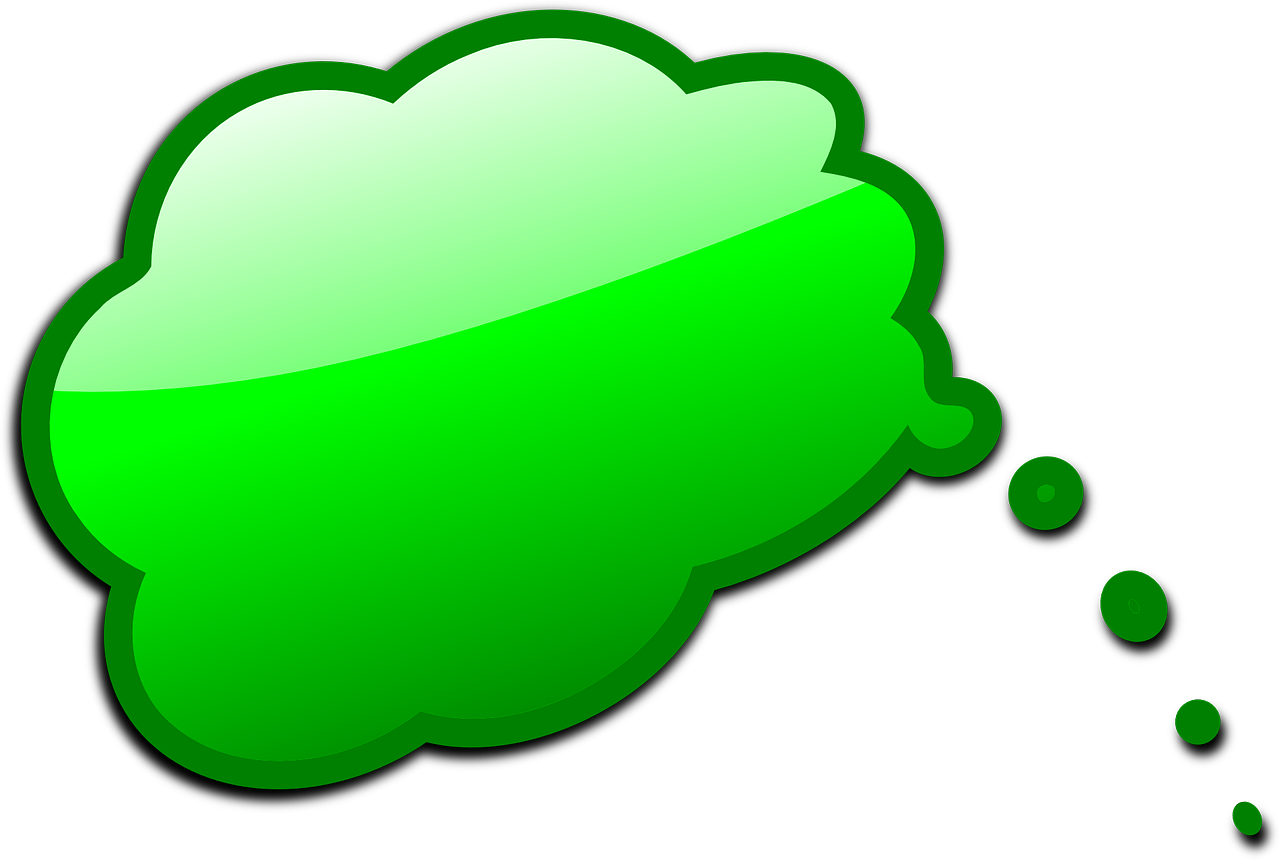 Green Speech Bubble Graphic