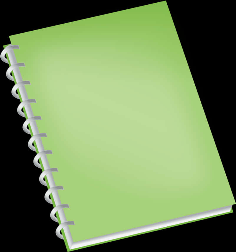 Green Spiral Notebook Graphic