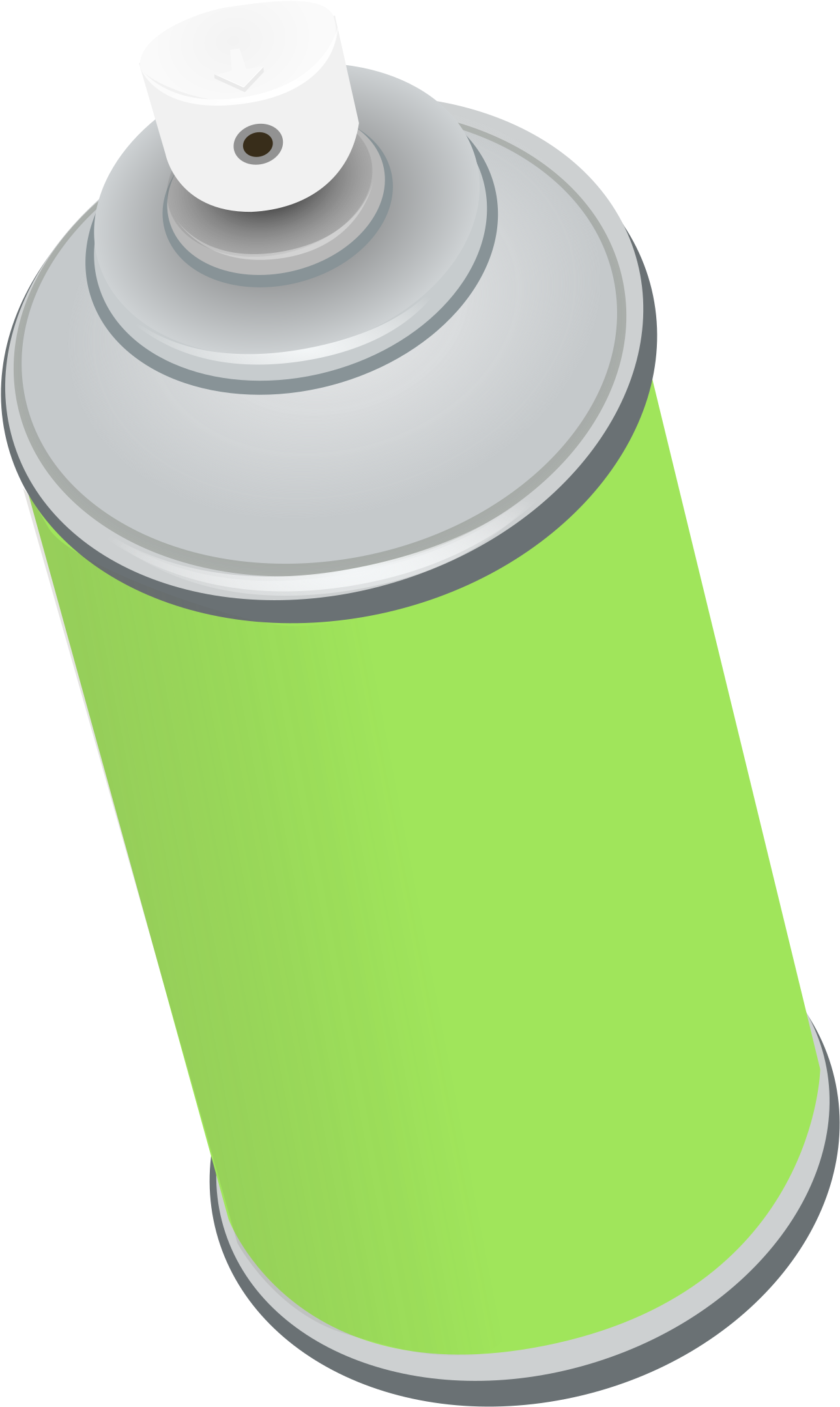 Green Spray Can Vector Illustration