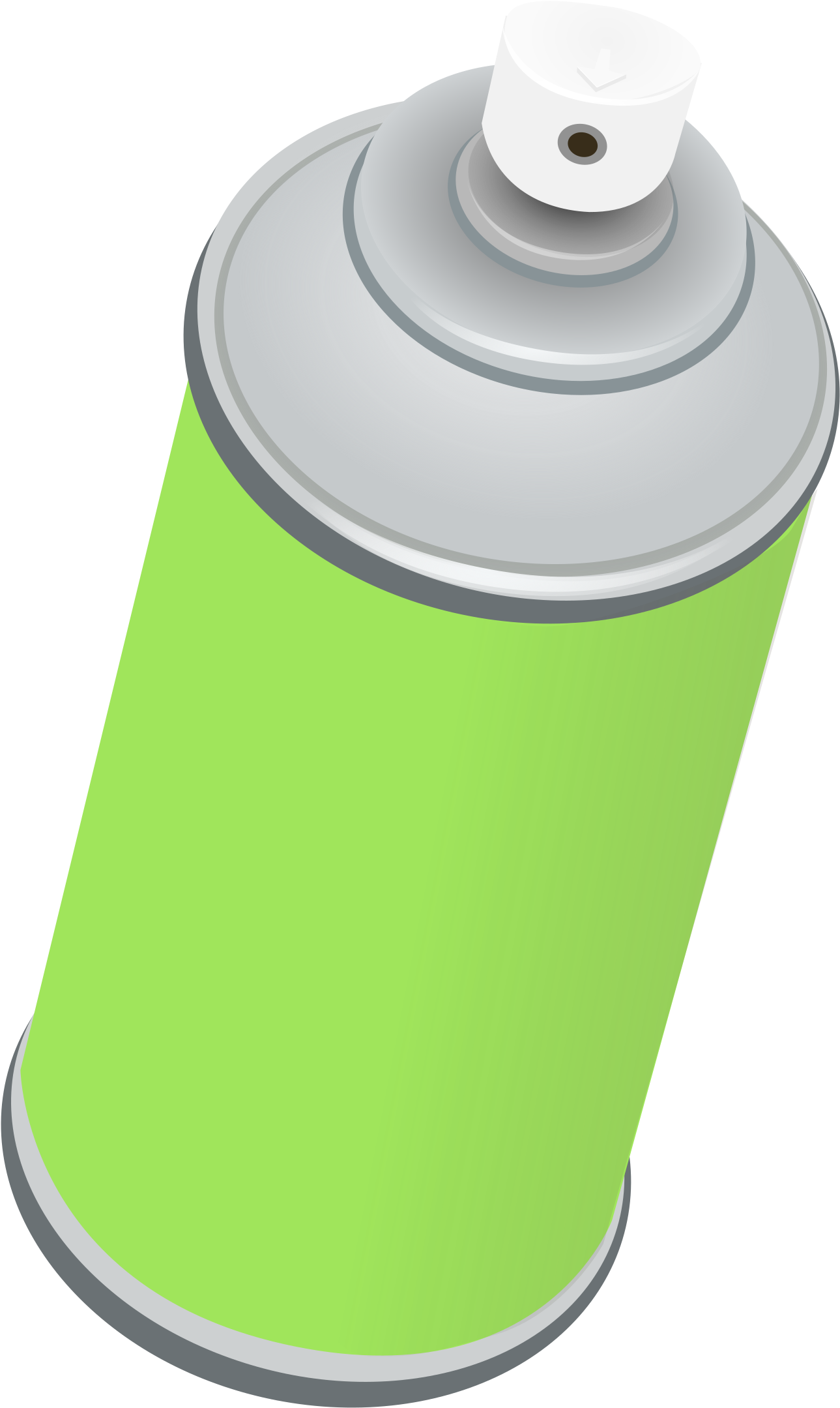 Green Spray Paint Can Vector