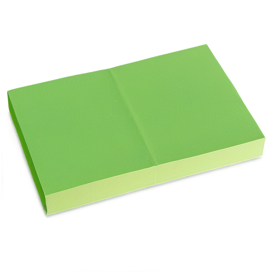 Green Sticky Note Png 05042024