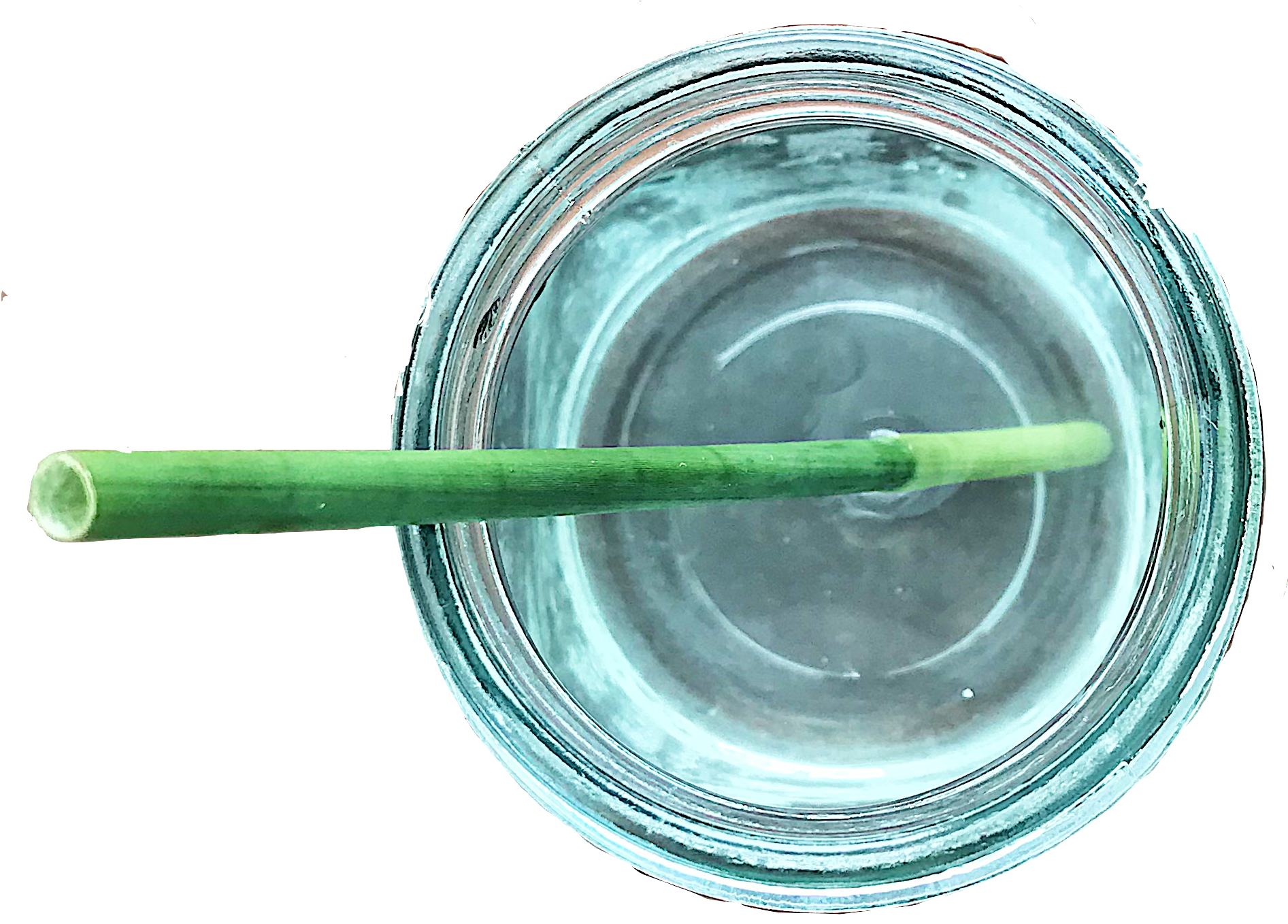 Green Strawin Glass
