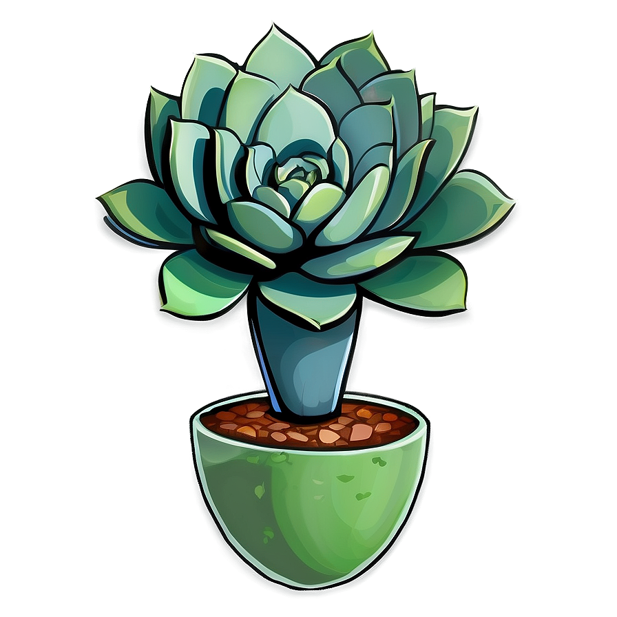 Green Succulent Png 34