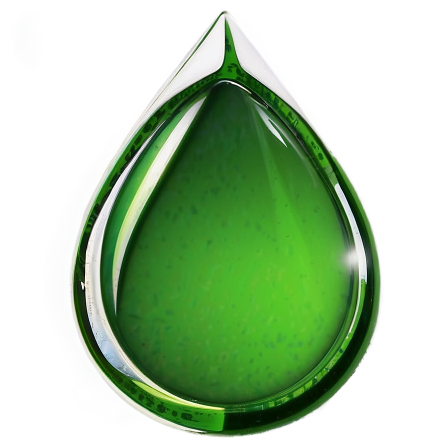 Green Teardrop Png Dmu43