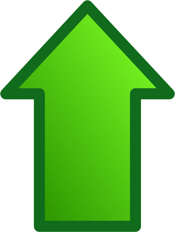 Green Upward Arrow Clipart