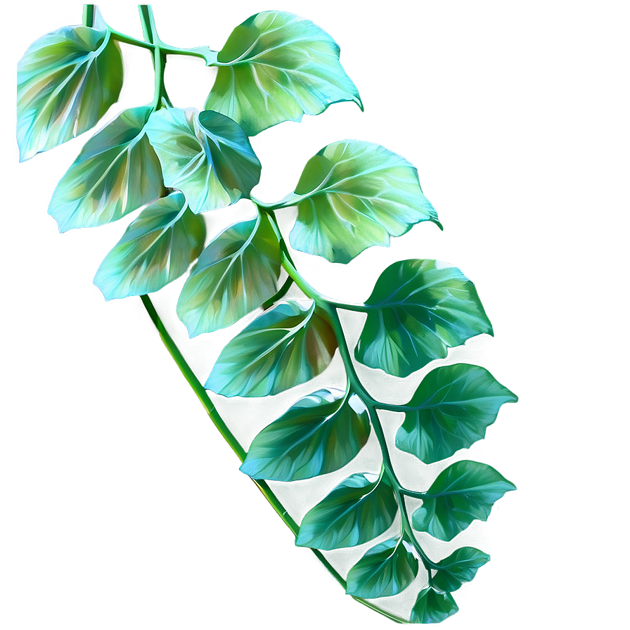 Green Vine Leaves Artistic Render