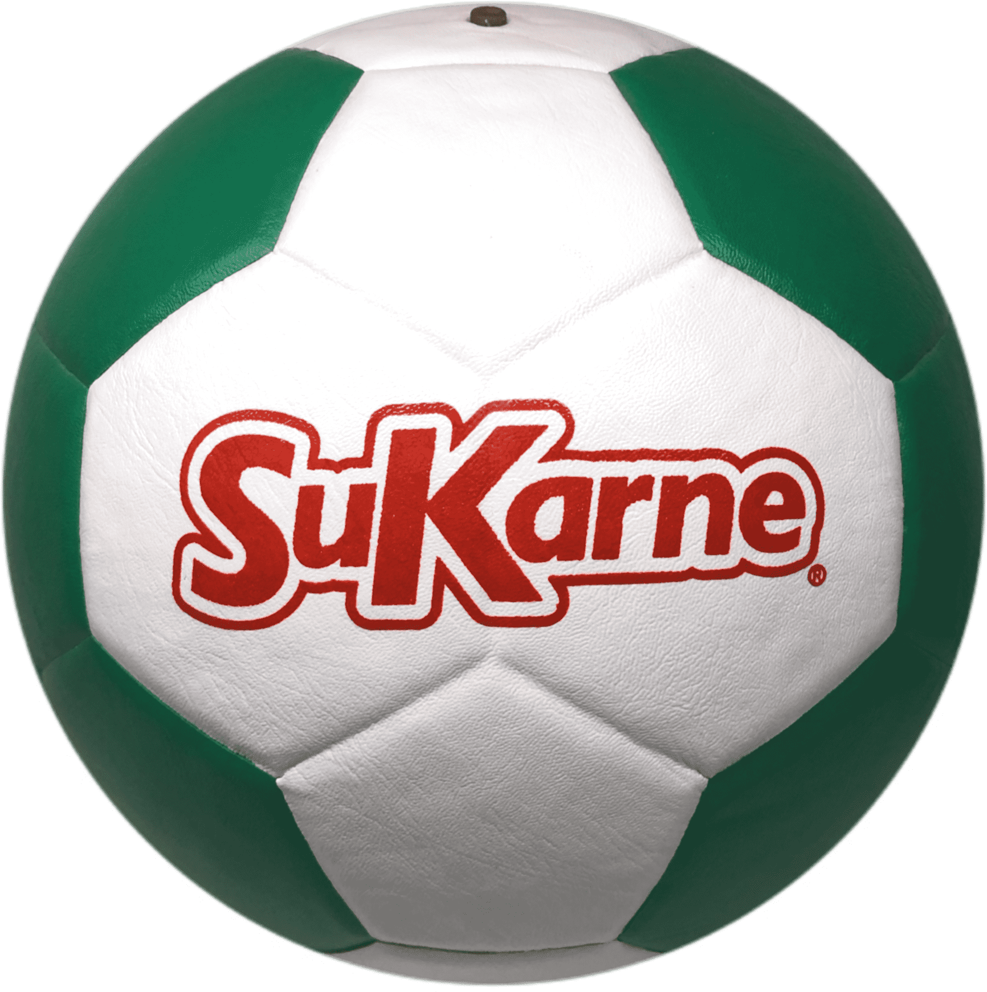 Green White Soccer Ball Sukarne Logo