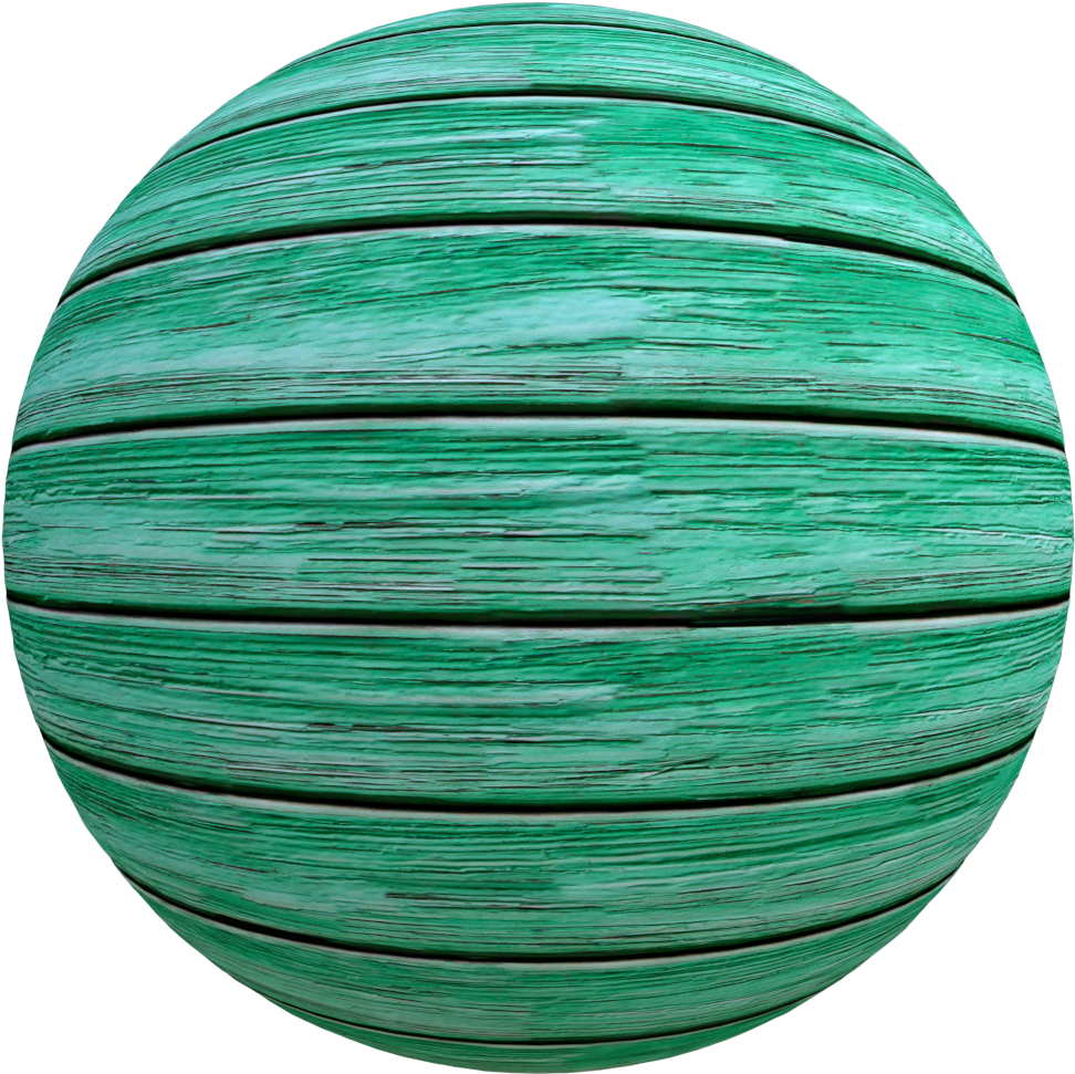 Green Wood Texture Sphere