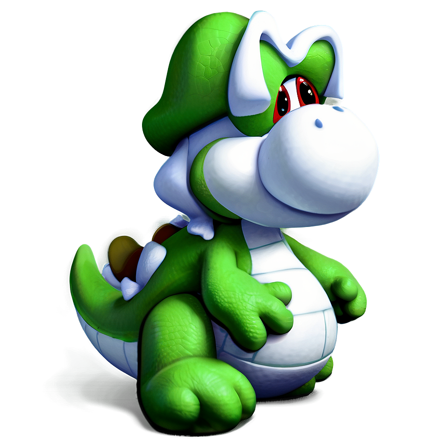 Green Yoshi Side View Png Bqn6