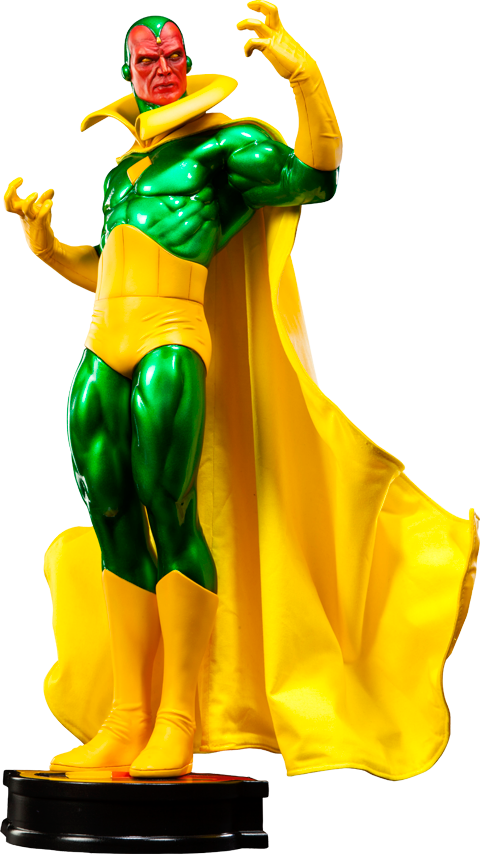 Greenand Yellow Superhero Figure