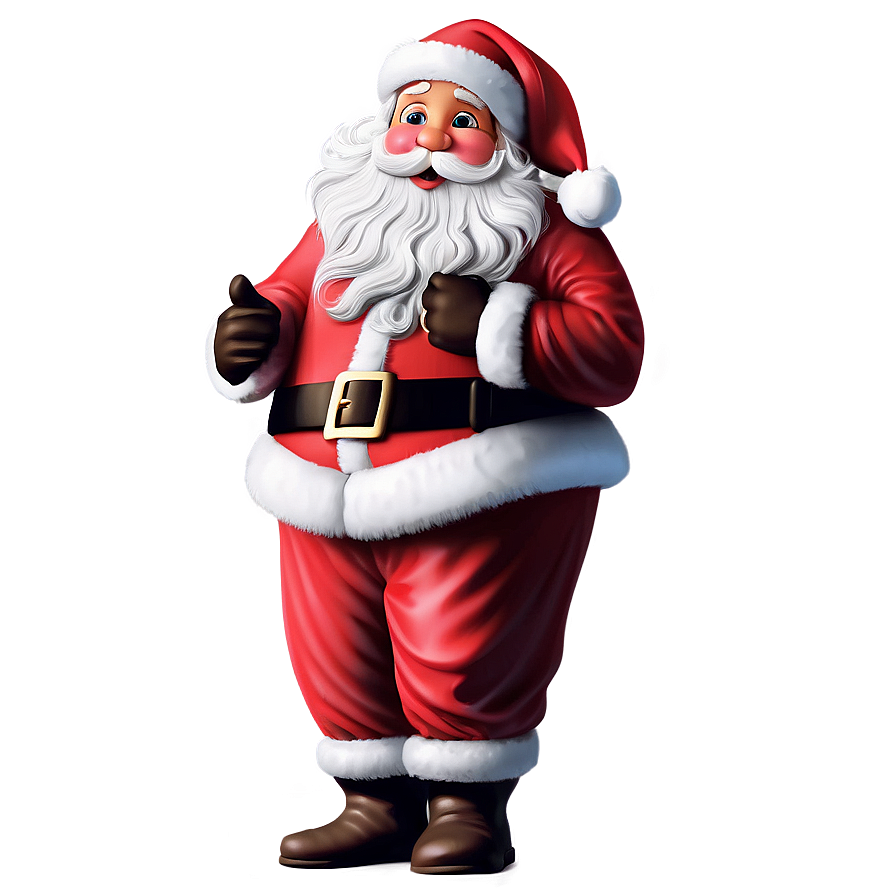 Greeting Santa Shape Png 06292024