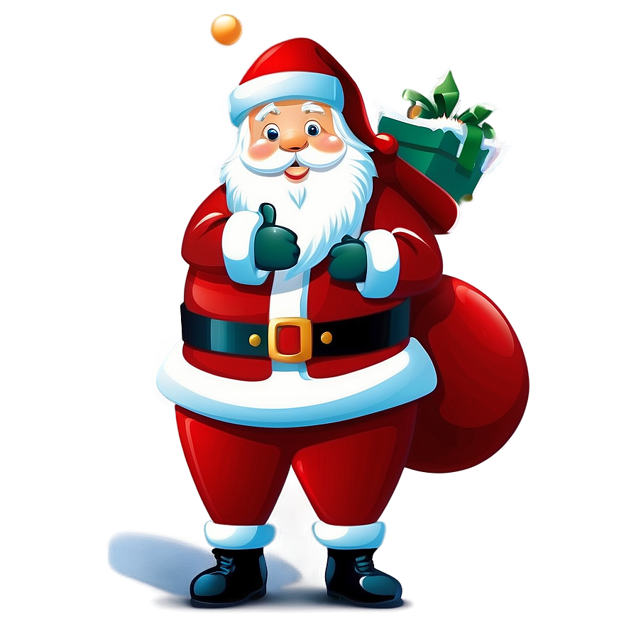 Greeting Santa Shape Png Idx