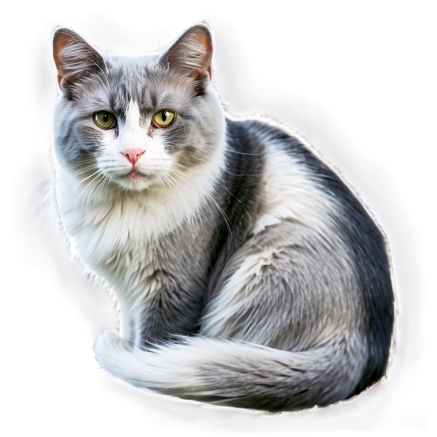 Grey And White Cat Png Vnq38