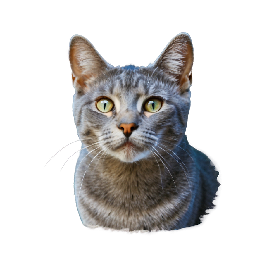 Grey Cat Face Png 91