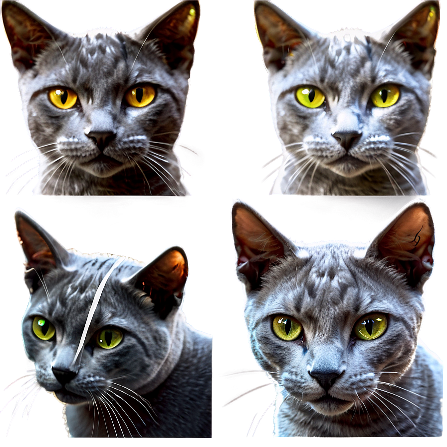 Grey Cat Head Photo Png Dtm