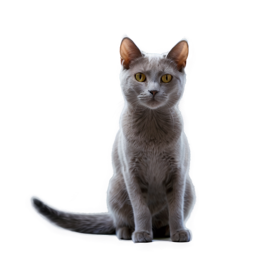 Grey Cat In Sunlight Png 28