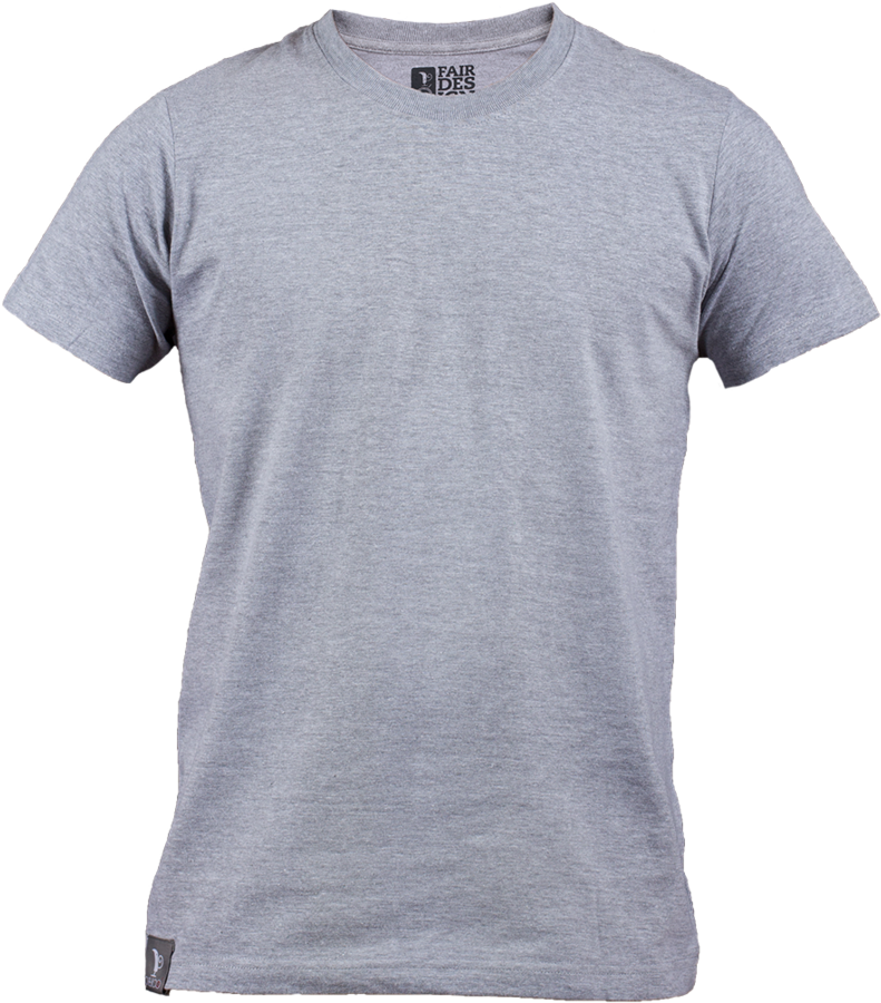 Grey Crewneck T Shirt Mockup