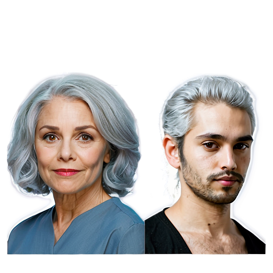 Grey Hair Evolution Png Scy