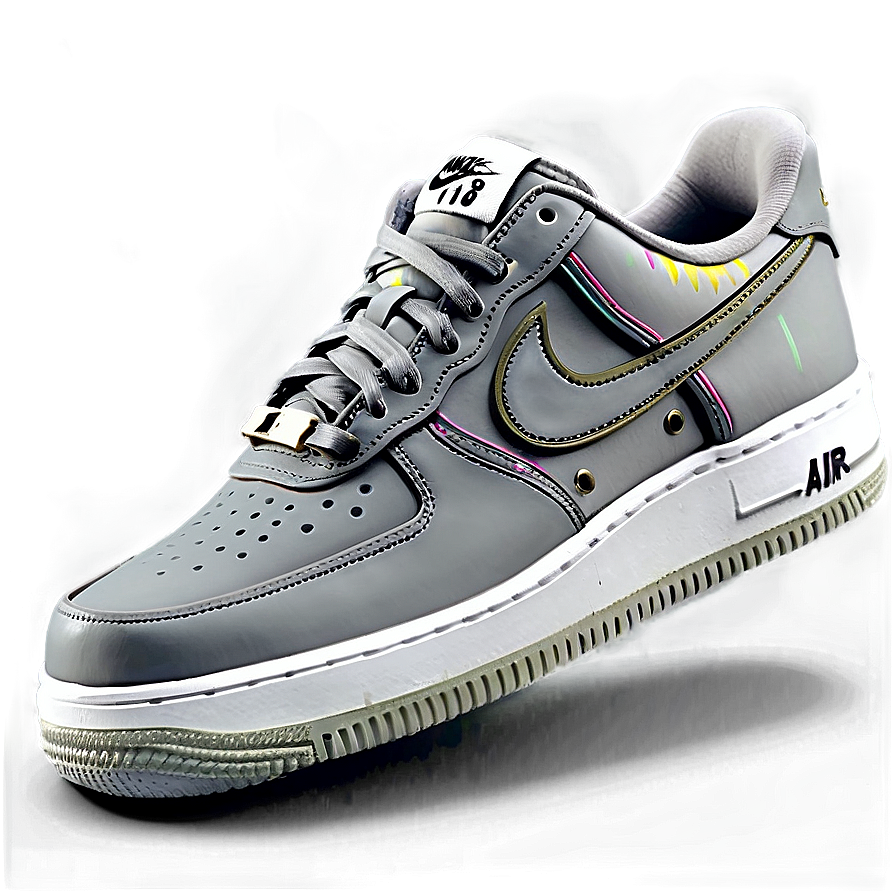 Grey Nike Air Force 1 Png Sox