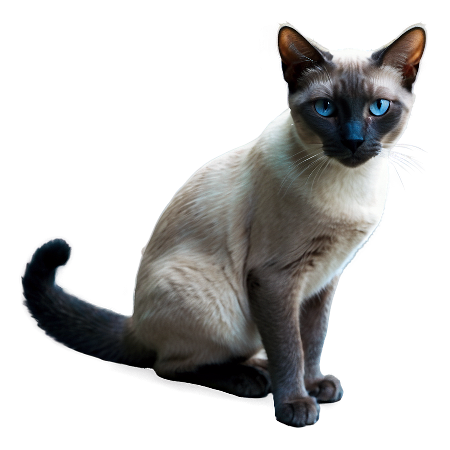 Grey Siamese Cat Png Gqk10