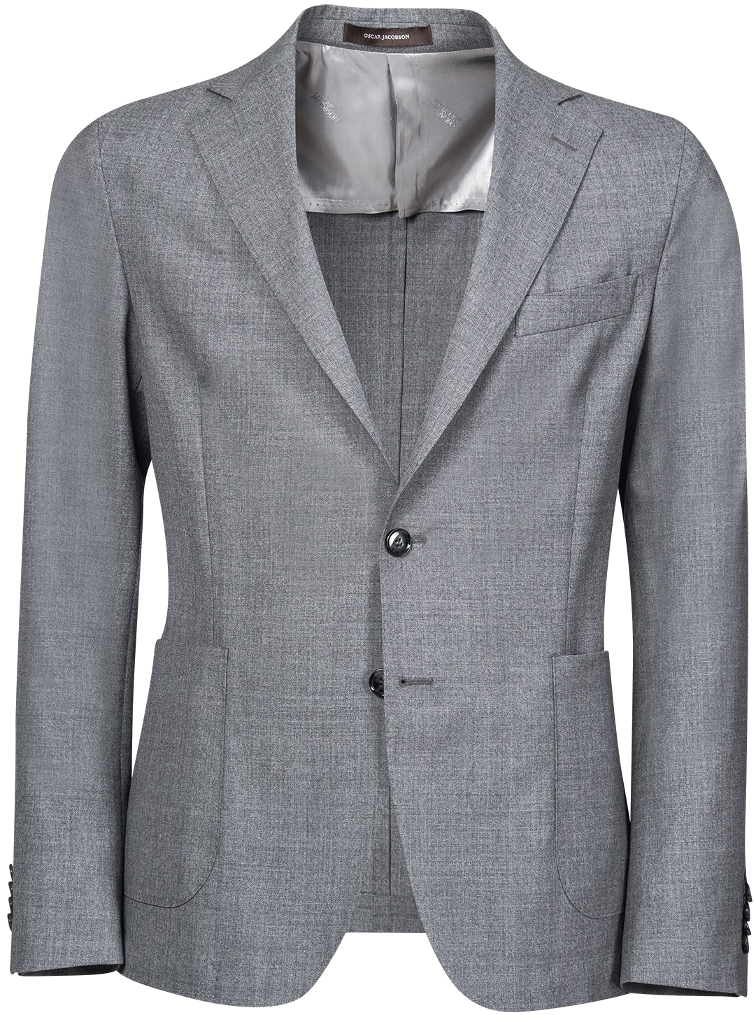 Grey Single Breasted Suit Jacket