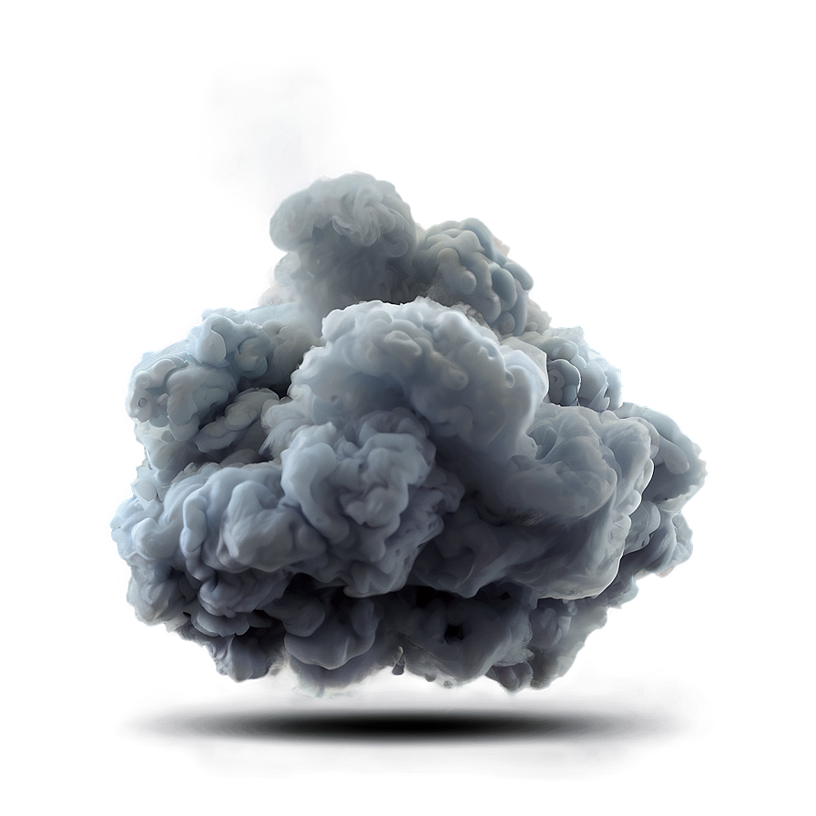 Grey Smoke Puff Png 06272024